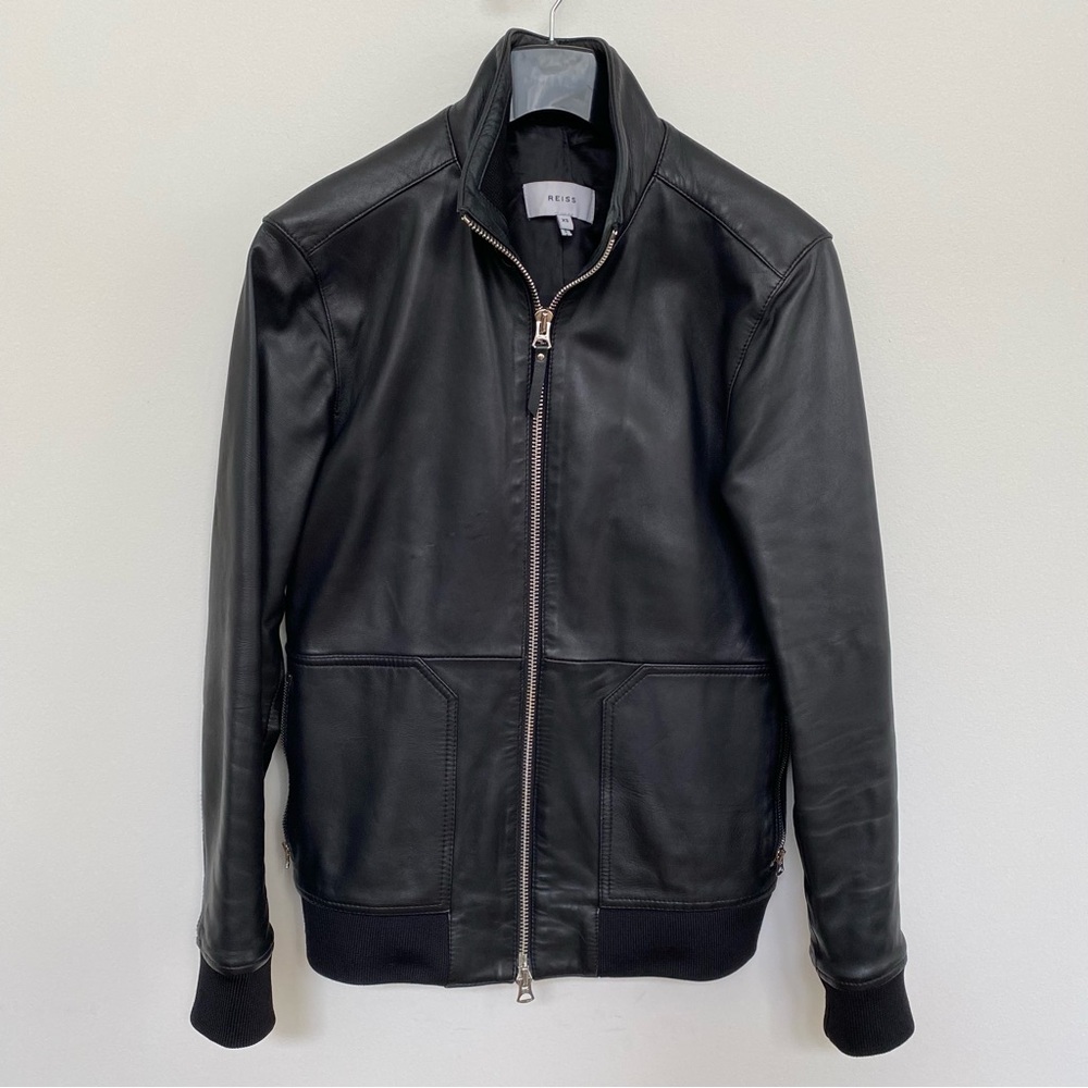 Reiss - XS Lambskin Leather Jacket